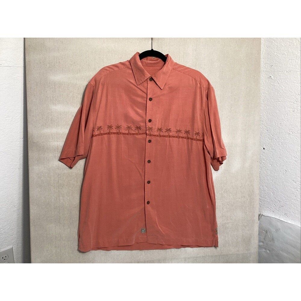 quiksilver edition shirt  L coral tropical beach button up short sleeve men’s